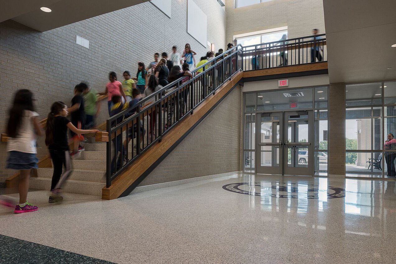 8-stairwell students