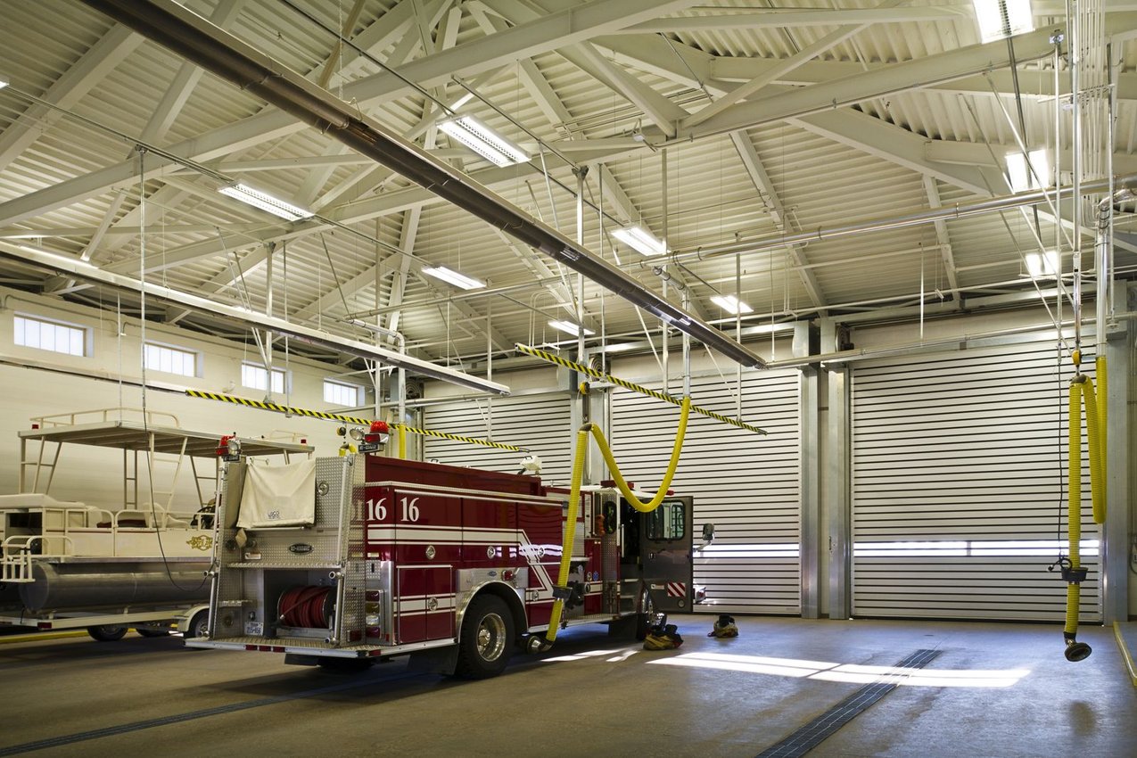 Fire Station 16 engine bay door down 3